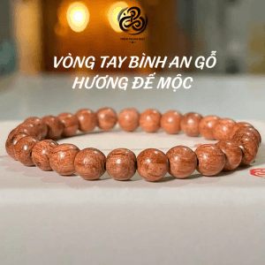 Vòng tay bình an Gỗ Hương Đế Mộc 6 ly