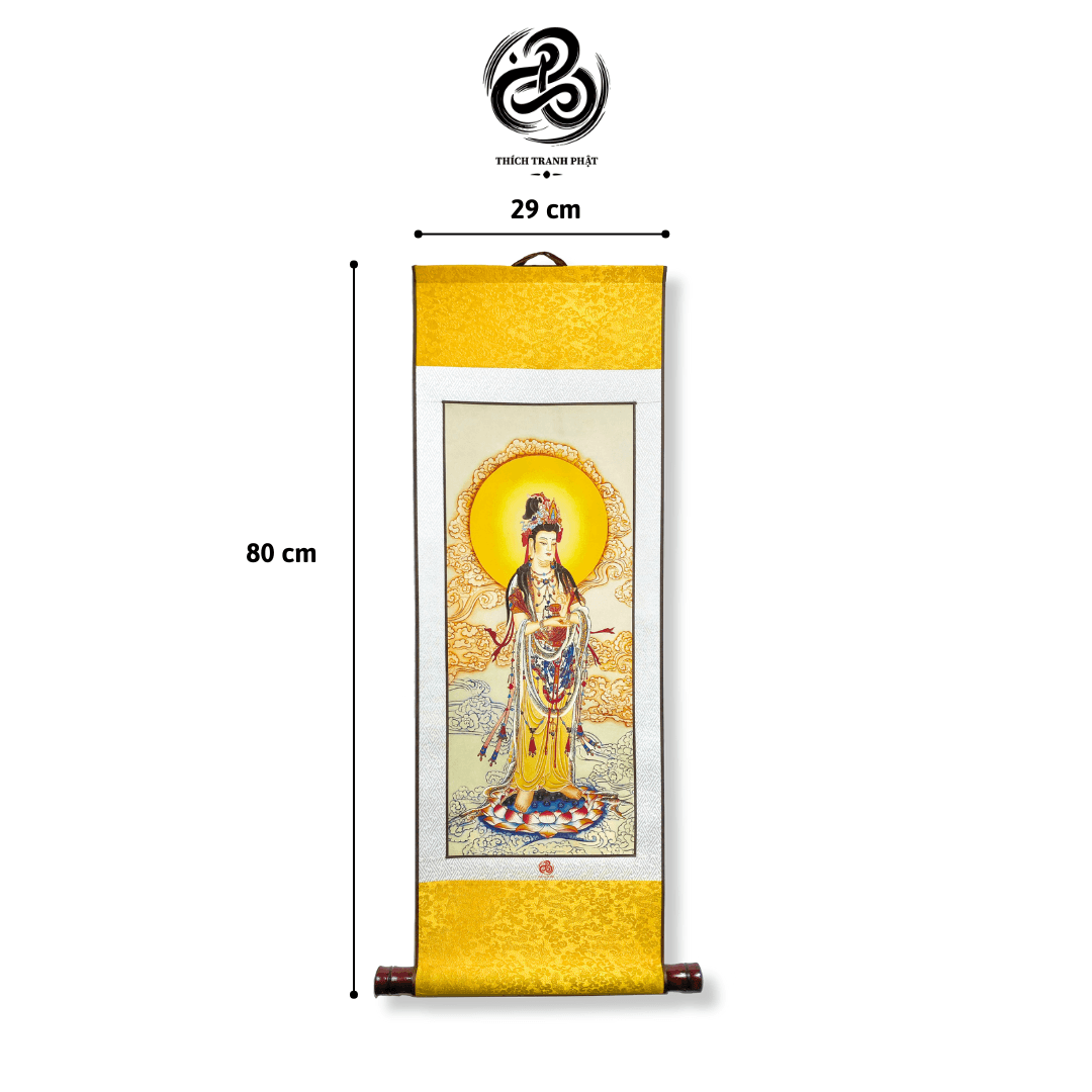 Bộ Tranh Tây Phương Tam Thánh – Trợ Duyên Tịnh Tâm & Tiếp Dẫn Bình An - Ảnh 2