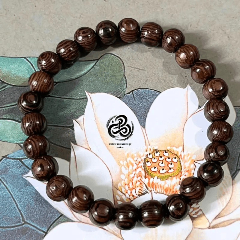 Vòng Tay Bình An Gỗ Mun Công - Ảnh 3