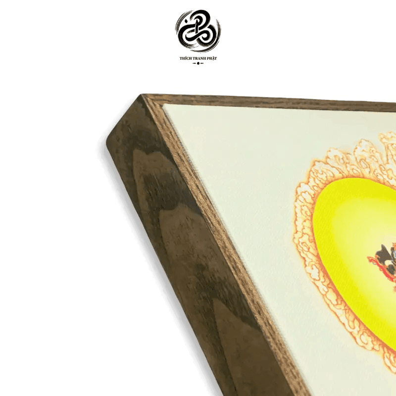 Tranh Canvas Tây Phương Tam Thánh - Gỗ Sồi - Ảnh 6