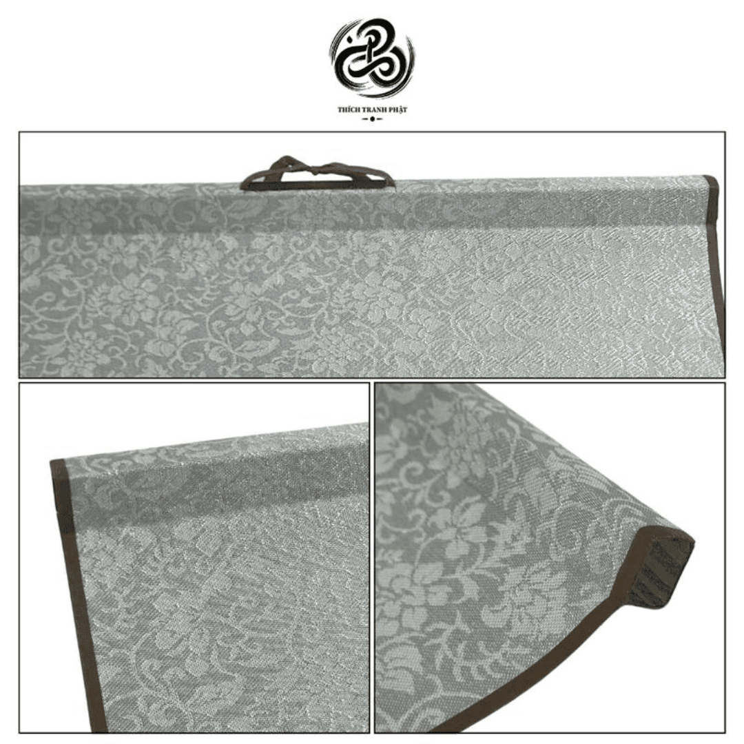 Tranh Liễn Vi Đà Hộ Pháp - Giấy lụa - 29x80cm - Ảnh 6