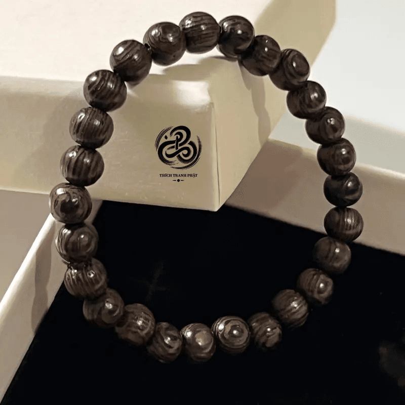 Vòng Tay Bình An Gỗ Mun Công - Ảnh 4