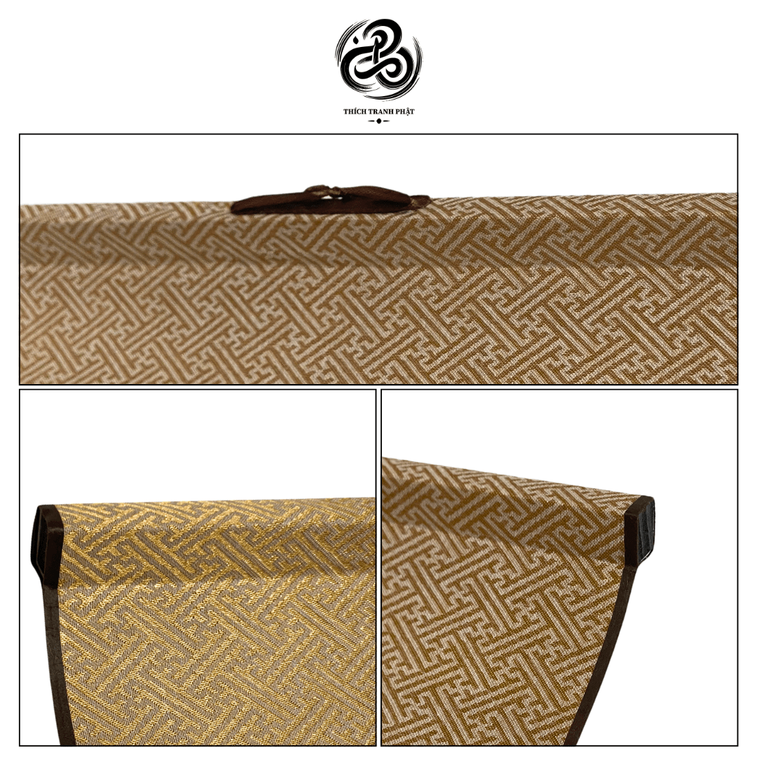 Tranh Liễn Thích Ca Mâu Ni Phật(ngồi) - Giấy lụa - 29x80cm - Ảnh 6