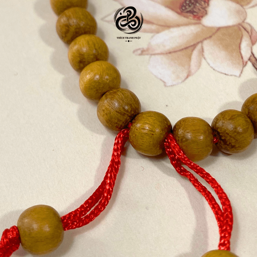 Vòng Tay Bình An Gỗ Dâu Tằm Rừng Cho Bé - Ảnh 6