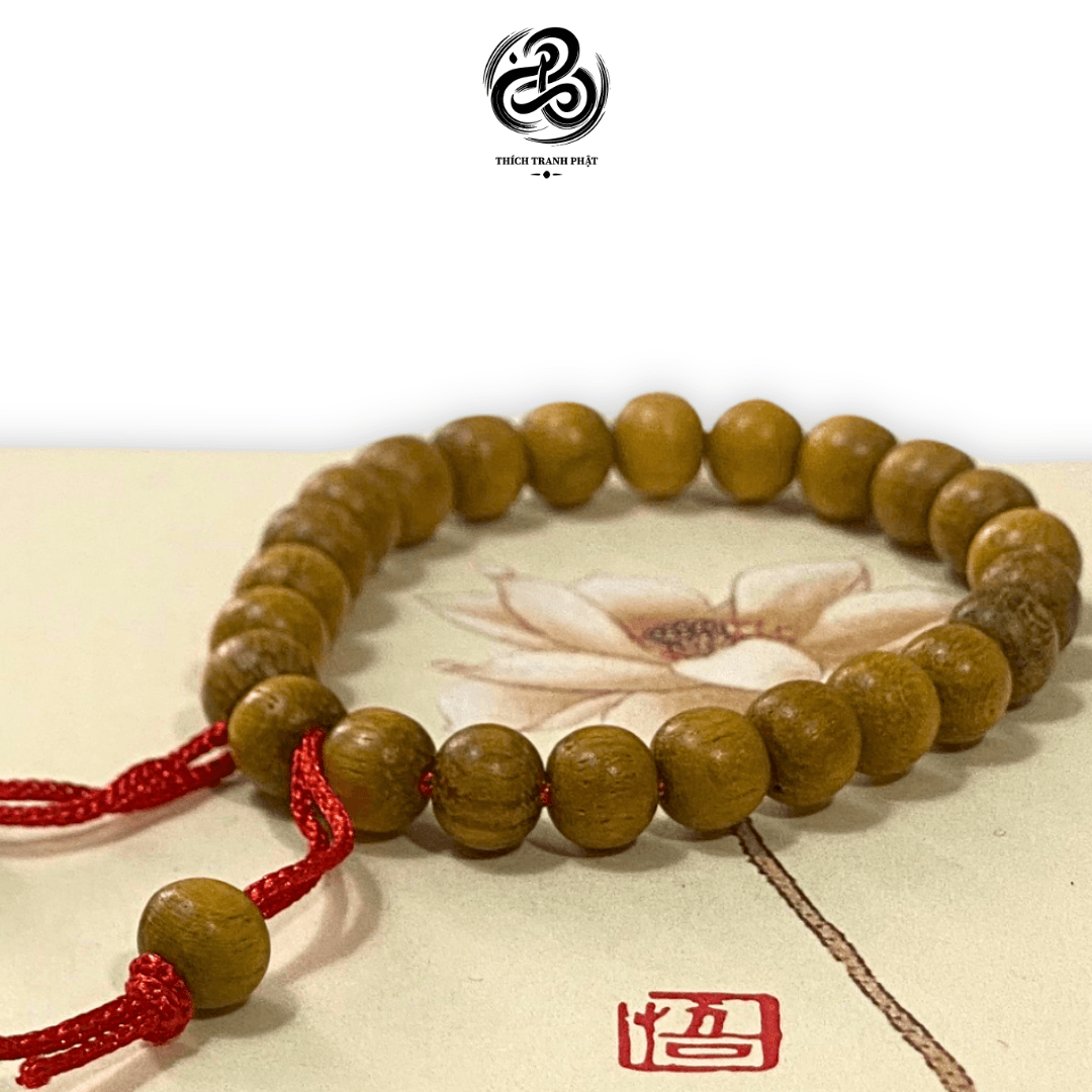 Vòng Tay Bình An Gỗ Dâu Tằm Rừng Cho Bé - Ảnh 7
