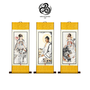 Tranh liễn bộ Hoa Nghiêm Tam Thánh