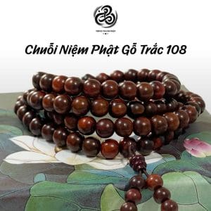 Chuỗi niệm Phật gỗ Trắc 108 hạt