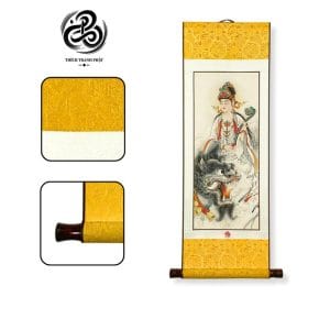 Tranh liễn Văn Thù Sư Lợi Bồ Tát