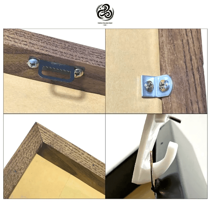 Tranh Canvas Tây Phương Tam Thánh - Gỗ Sồi - Ảnh 7