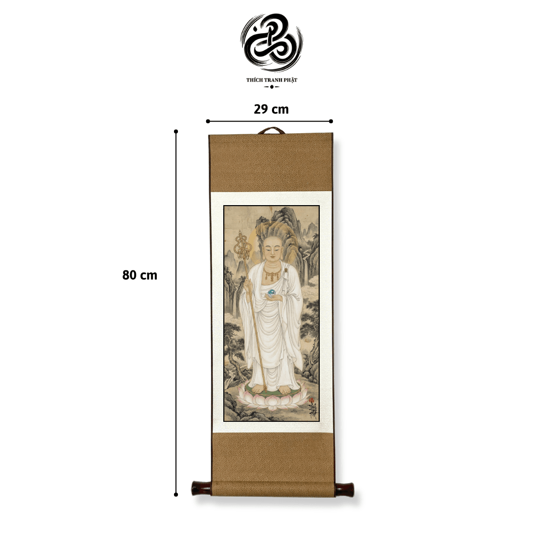 Bộ Ta Bà Tam Thánh - Giấy lụa - 29x80cm - Ảnh 4