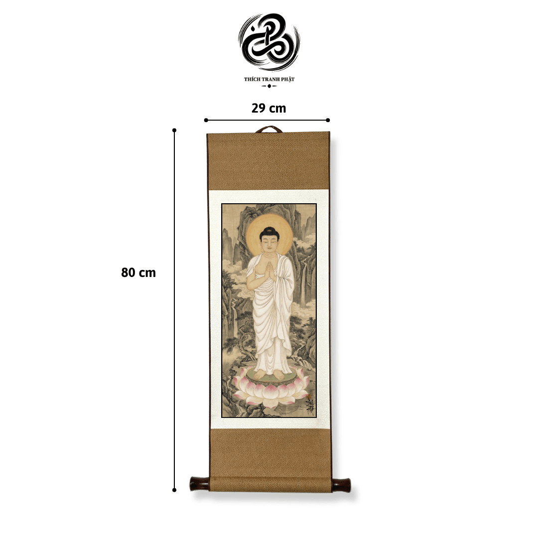 Bộ Ta Bà Tam Thánh - Giấy lụa - 29x80cm - Ảnh 3