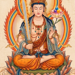 Tranh Hư Không Tạng Bồ Tát